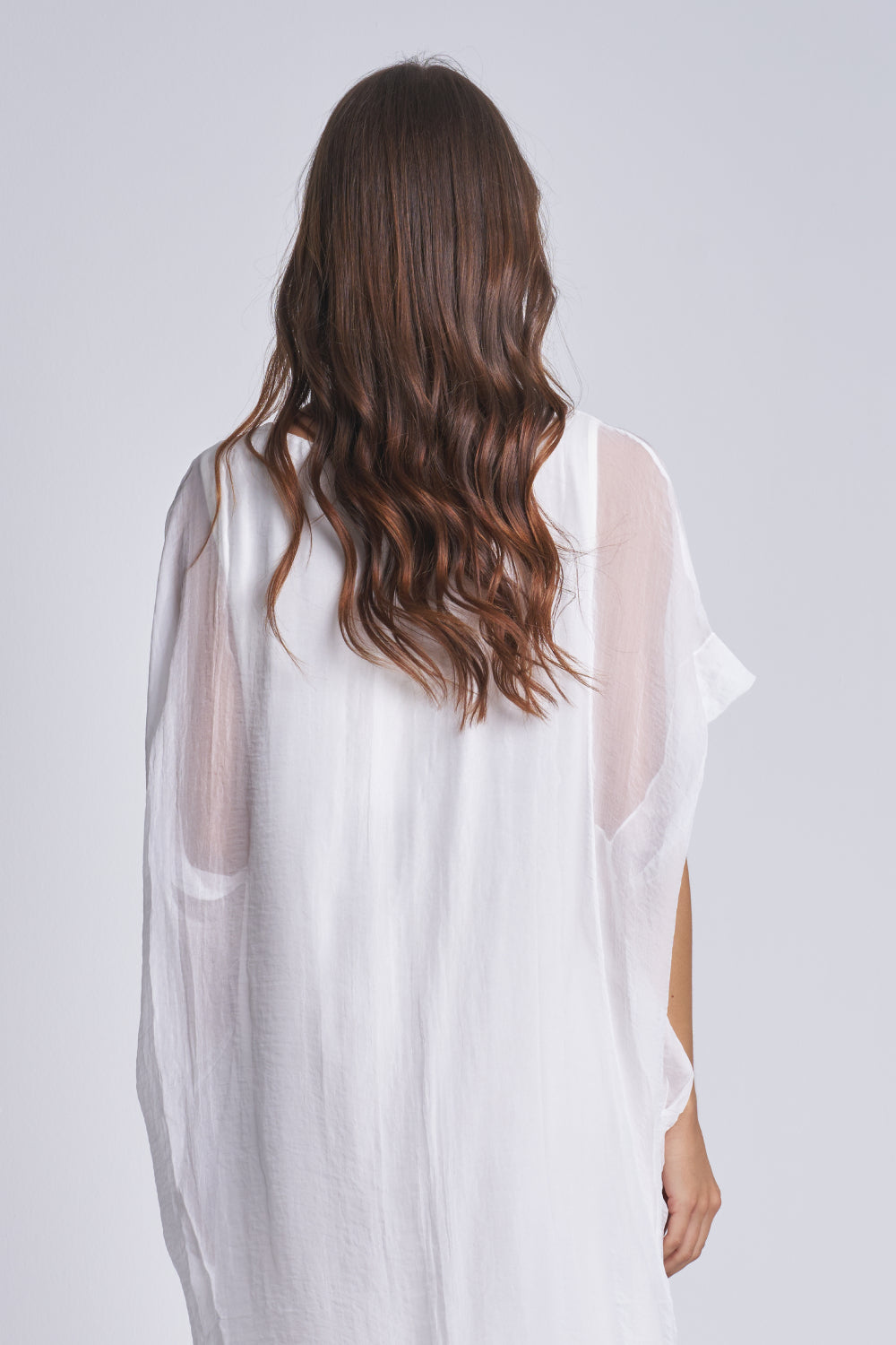 SILK DRESS WITH COTTON LINING