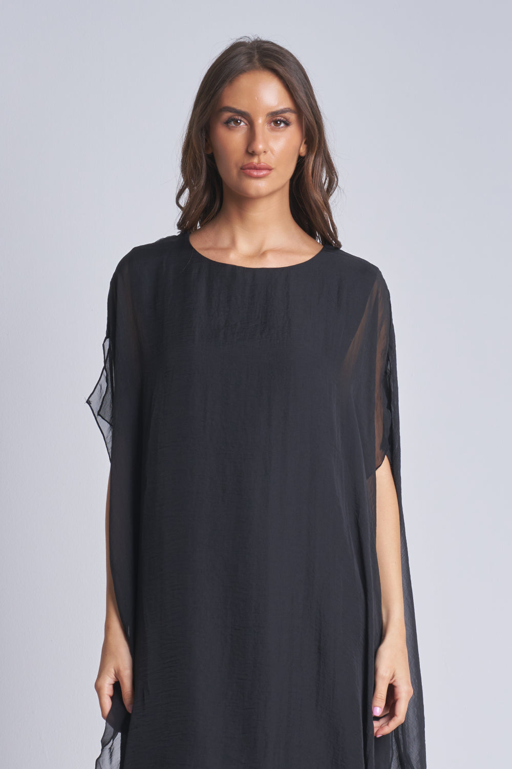 SILK DRESS WITH COTTON LINING WITH ROPE