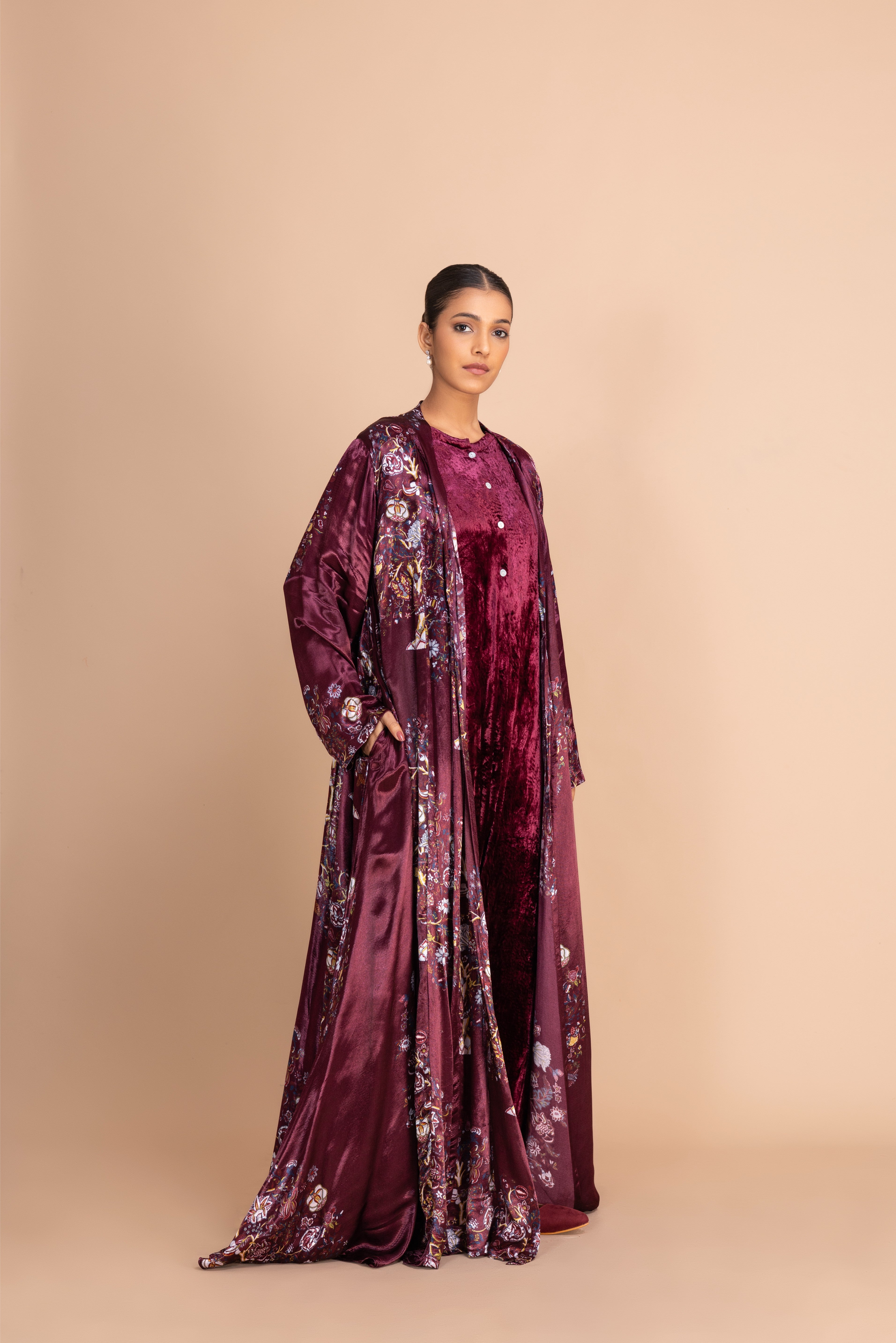 11 BISHT VELVET JUMPSUIT 12B PERSIAN