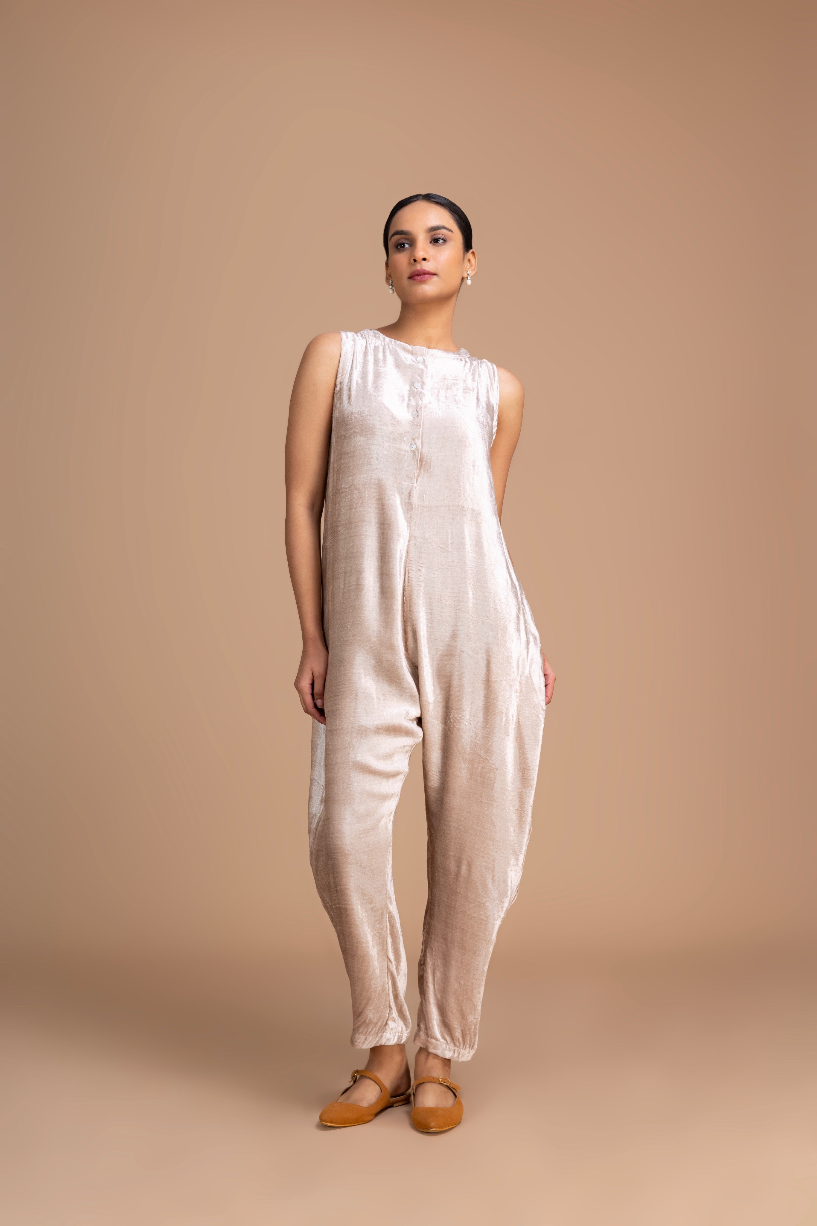 11 BISHT VELVET JUMPSUIT 14C PERSIAN