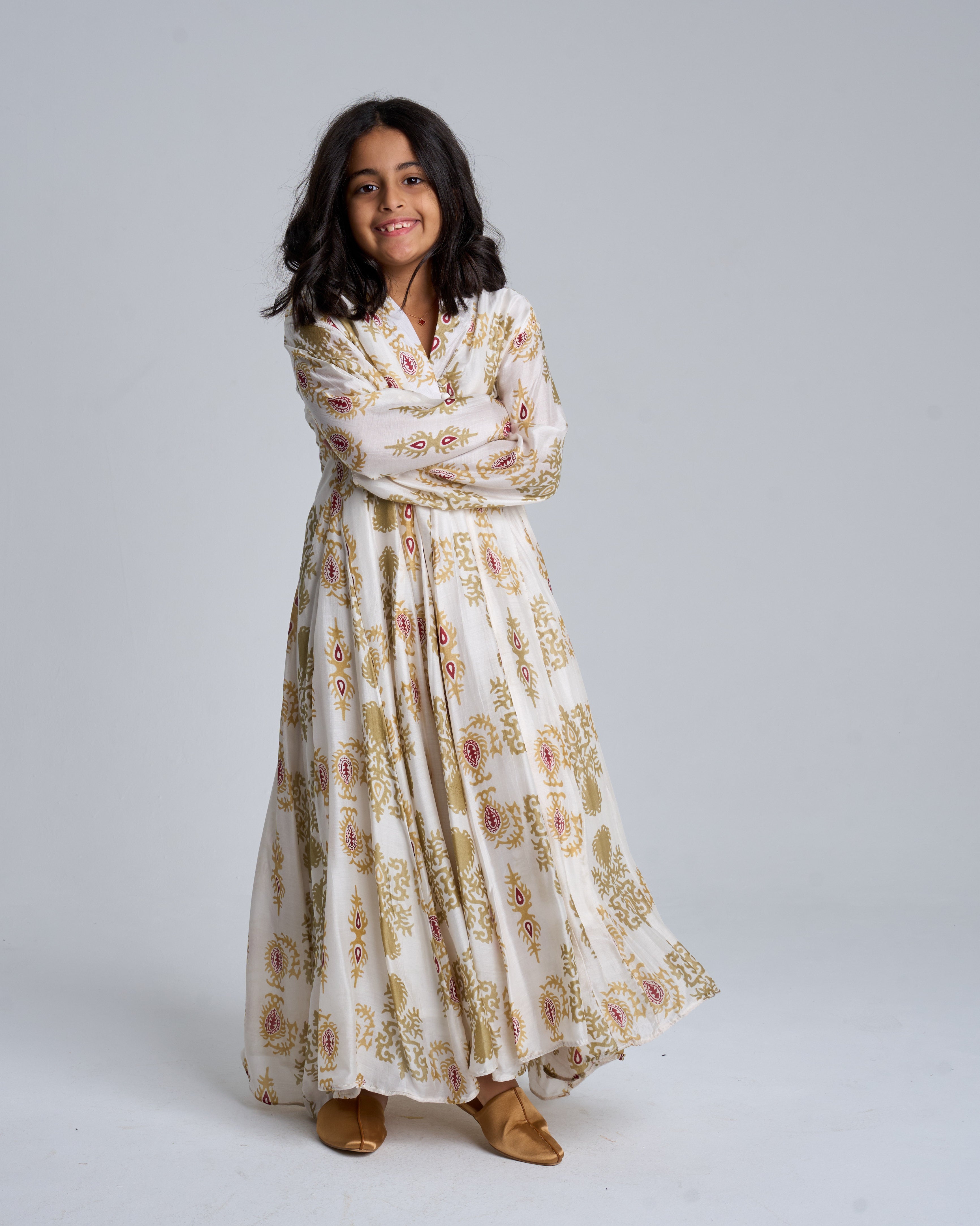 Kids 3-Curly hem LONG SLEEVES 17C