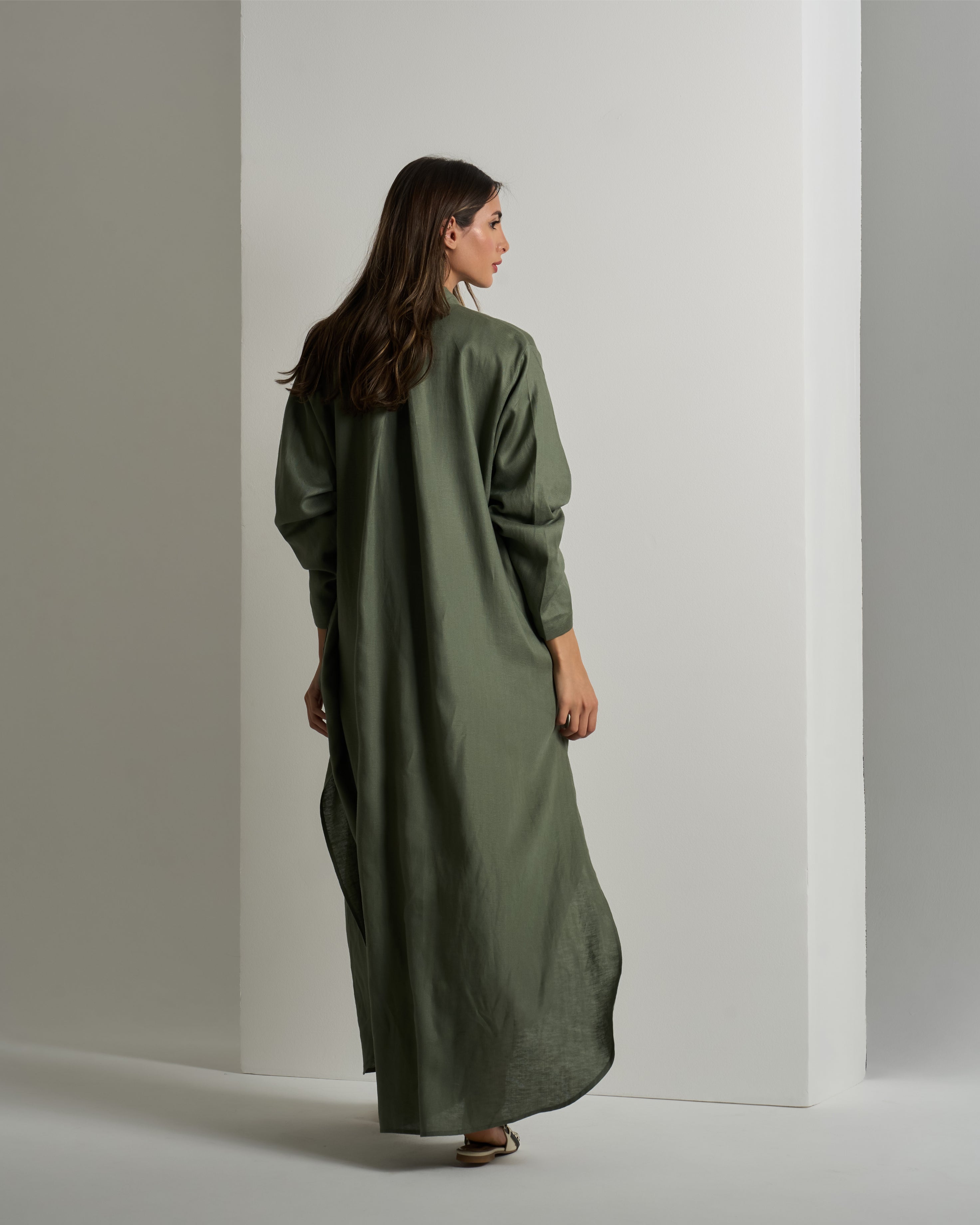 LONG OVERSIZED SHIRT DRESS