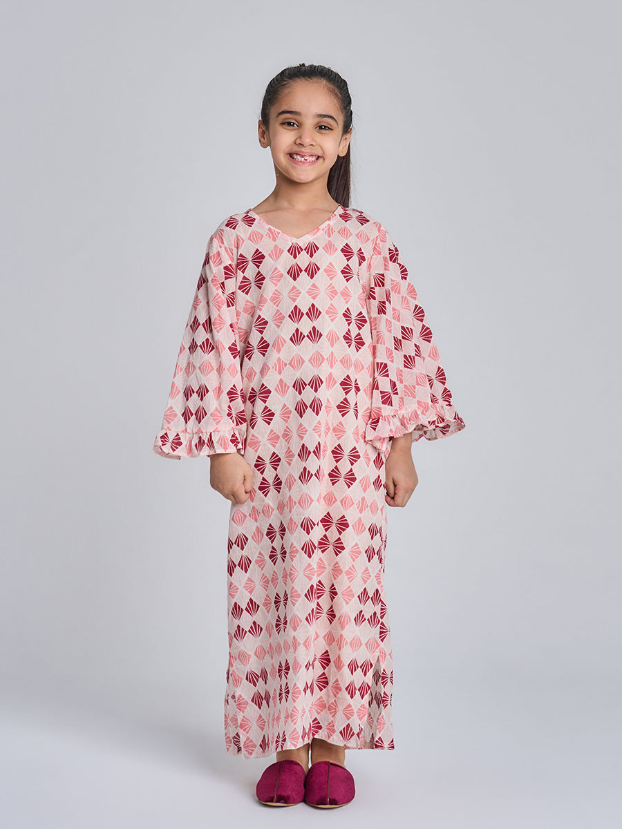 Kids 5 Wide Ruffles 7B SAHARA