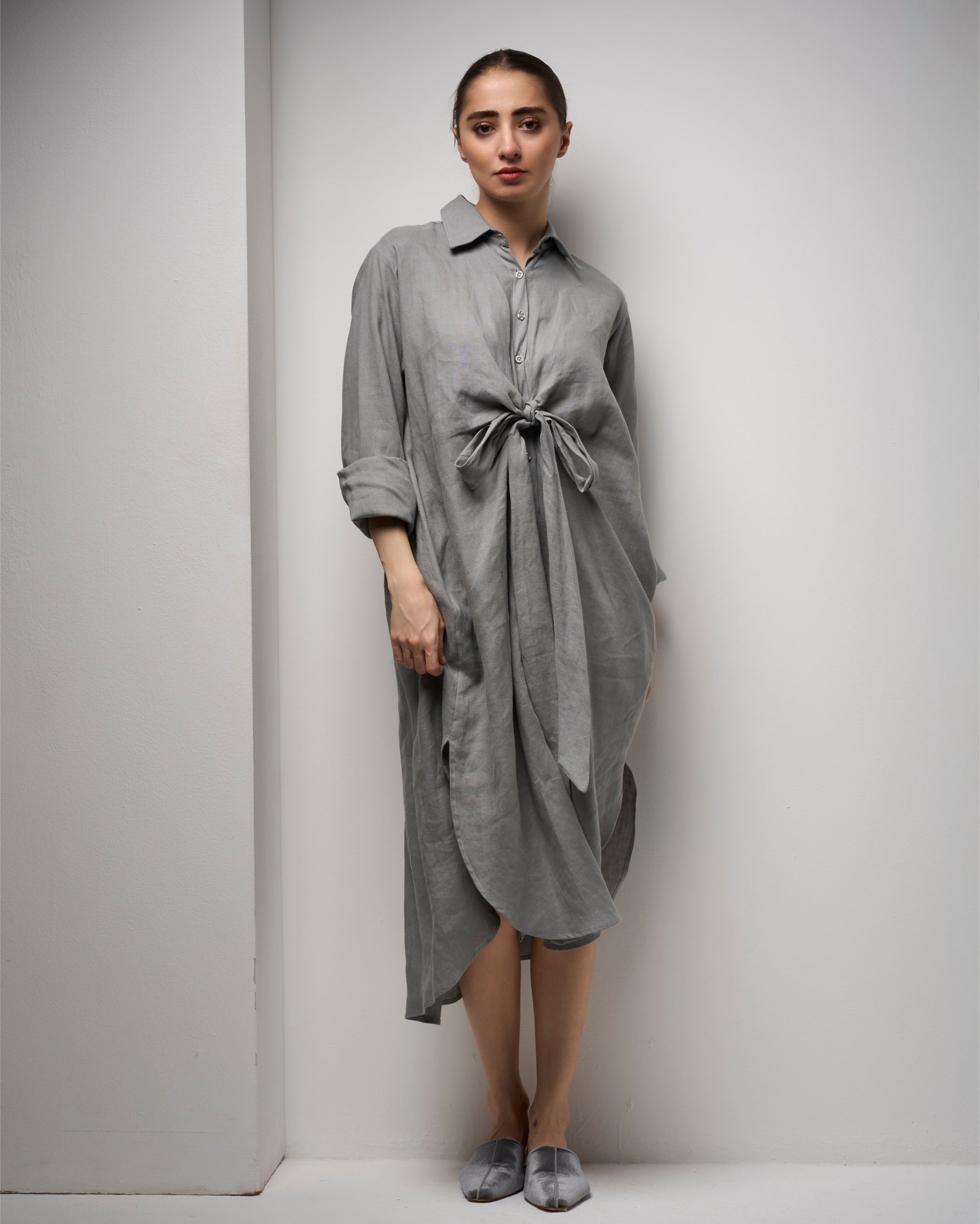 TWISTED RIBBON SHIRT WITH PANTS