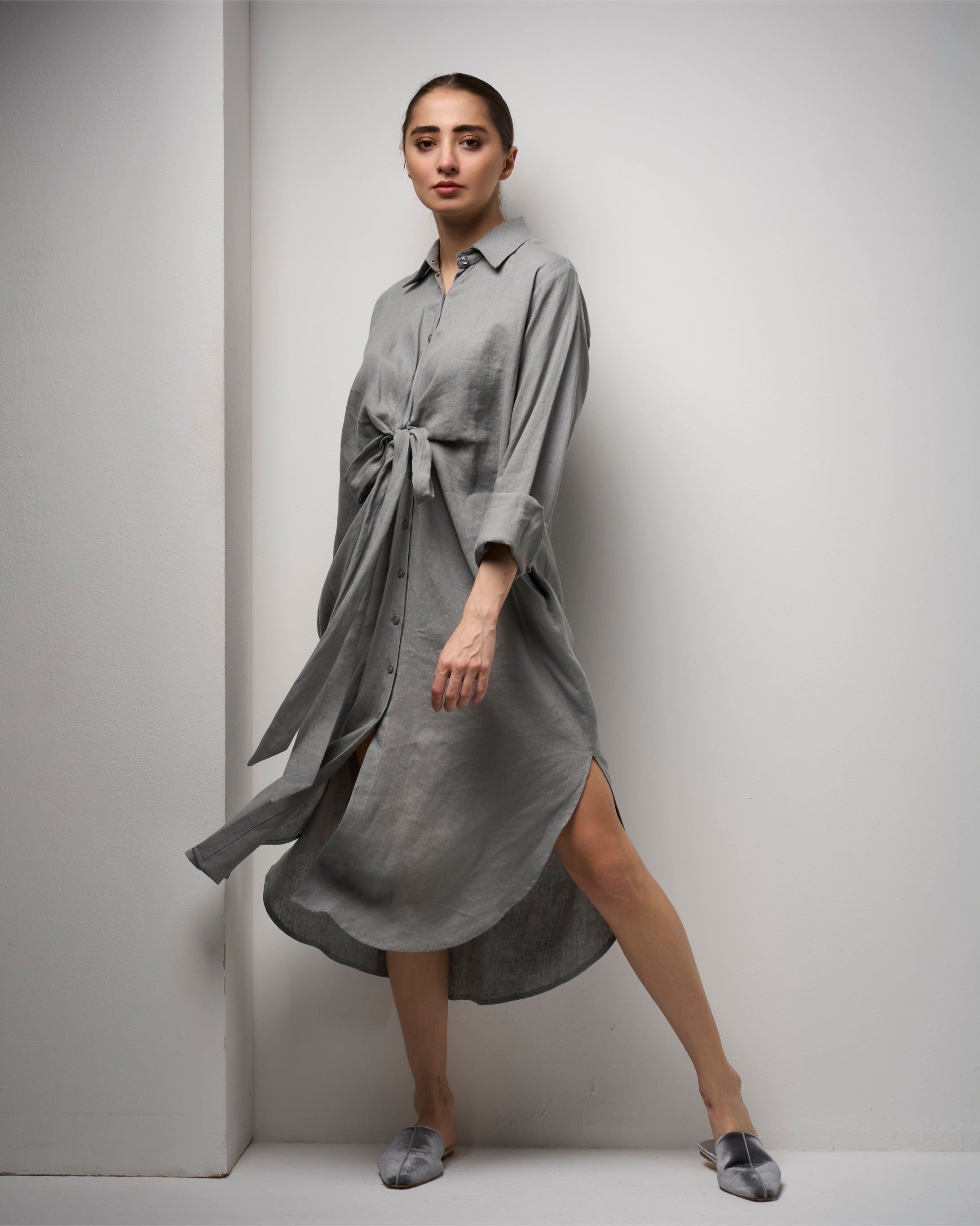 TWISTED RIBBON SHIRT WITH PANTS