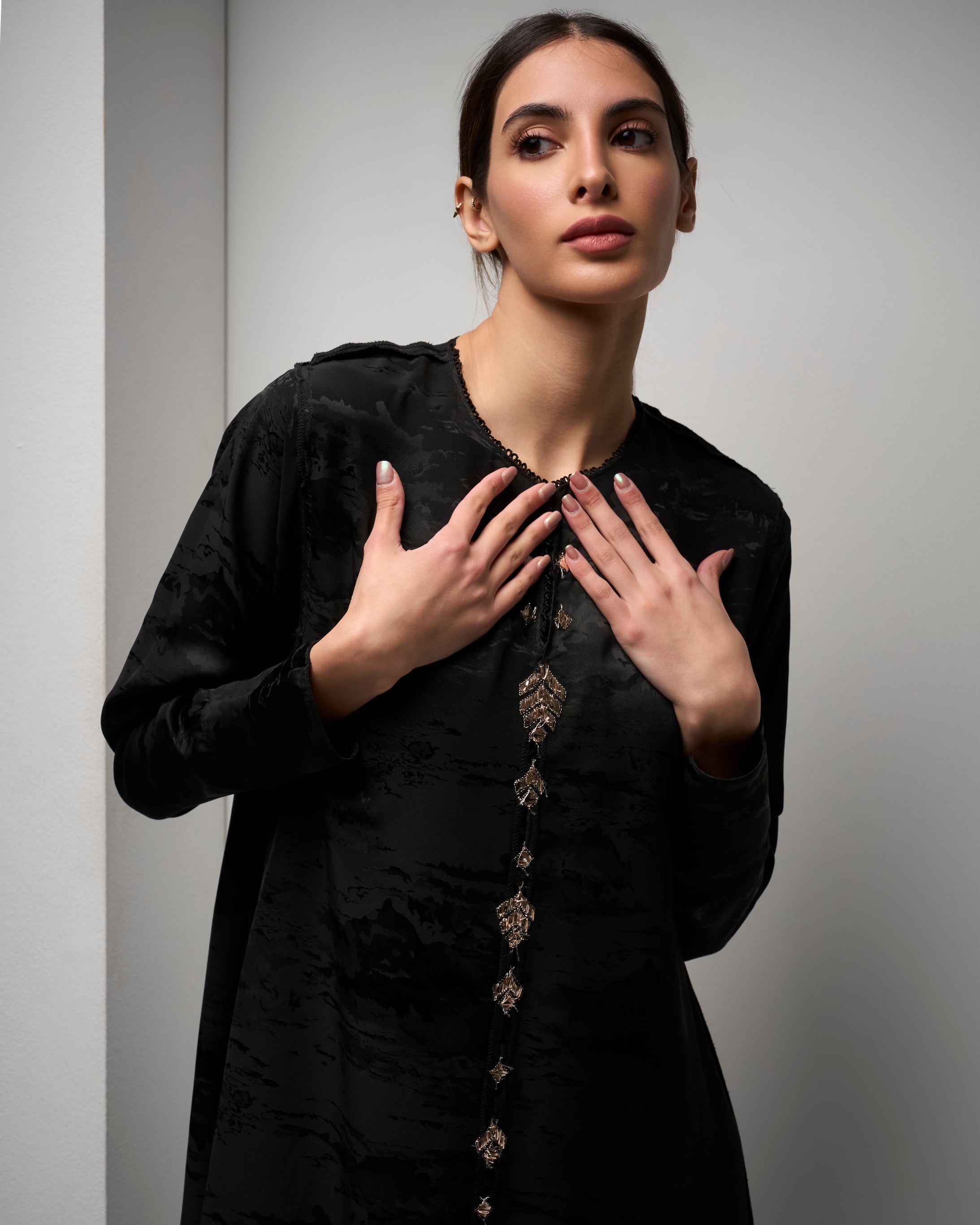 BLACK SHINY DRESS