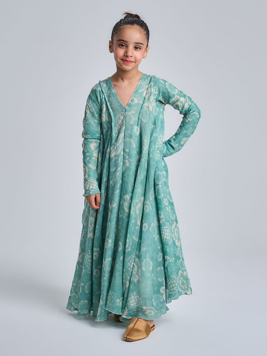 WOOL KIDS 1 VNECK 8B PERSIAN