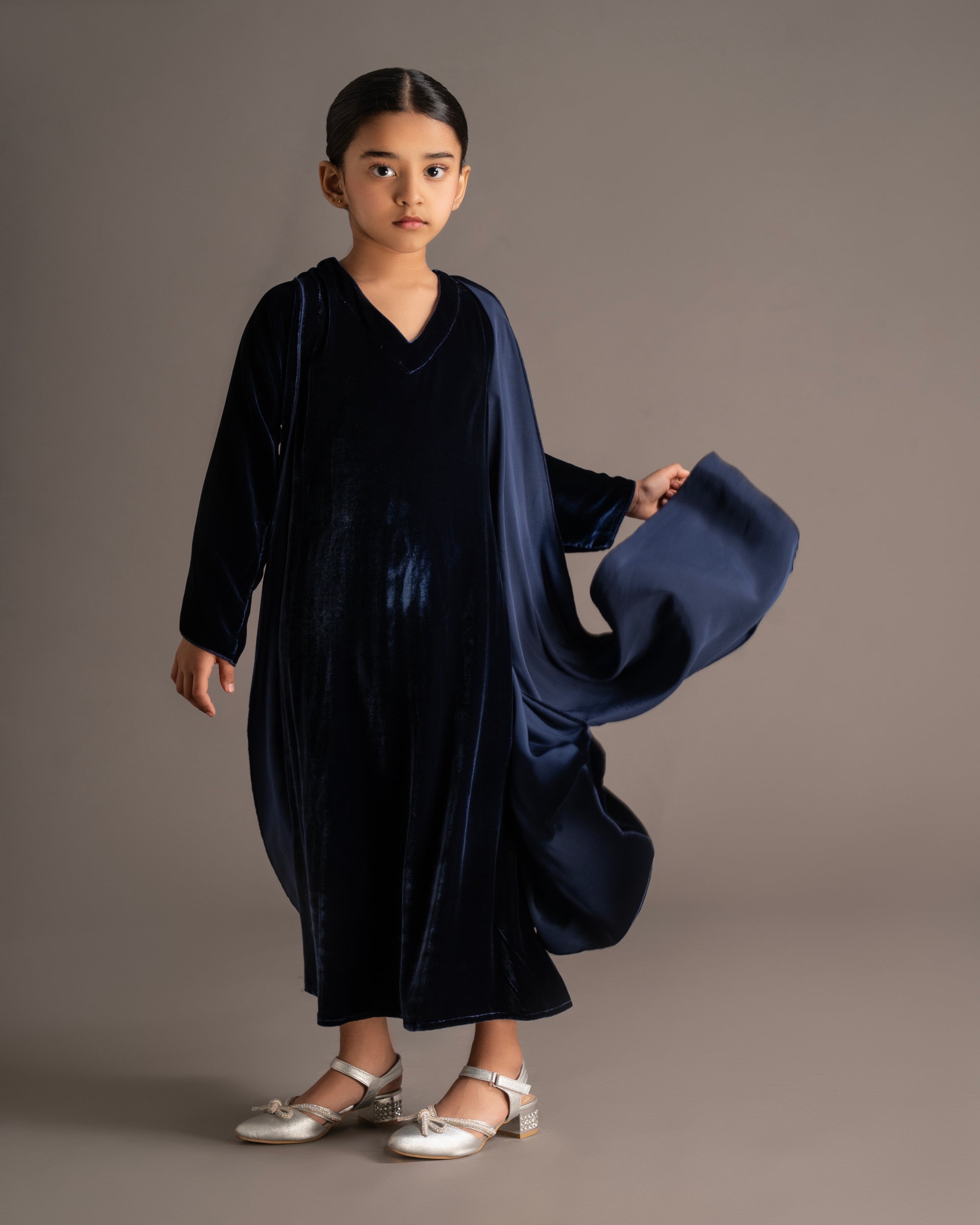KIDS SILK VELVET DOUBLE SET