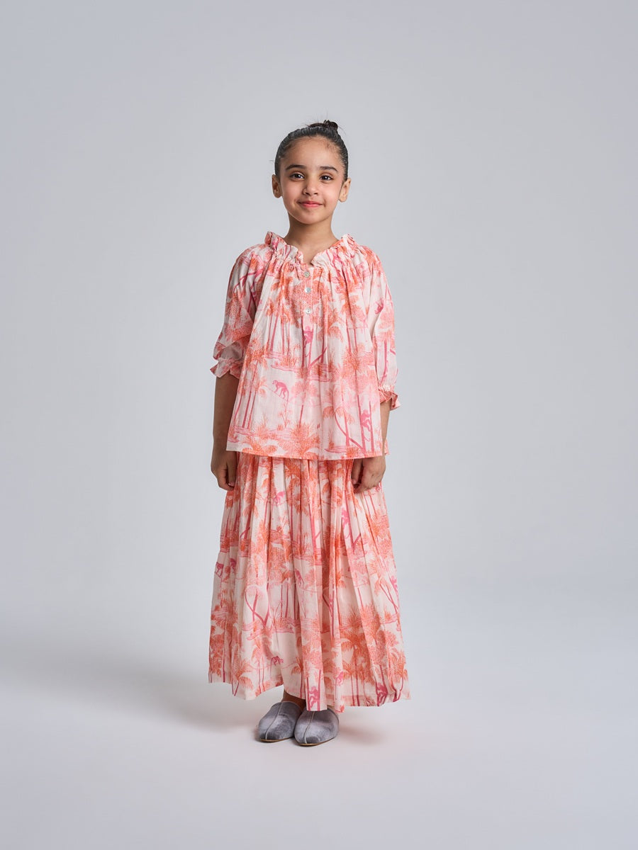Kids 5- long sleeves +skirt 20C