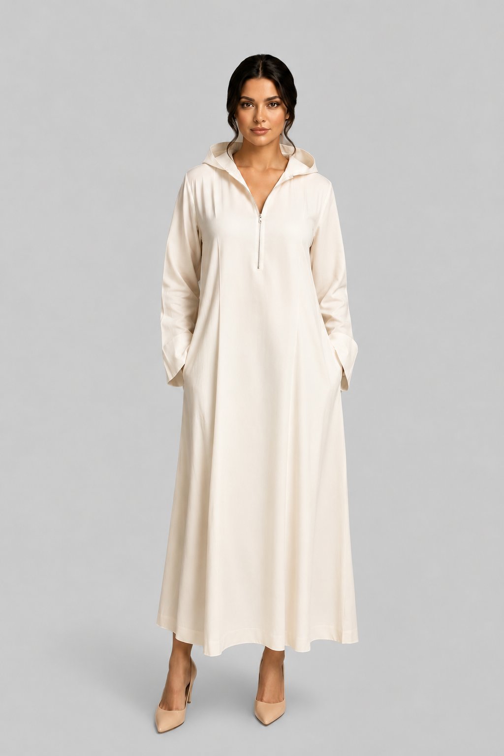 Hoody Silk White