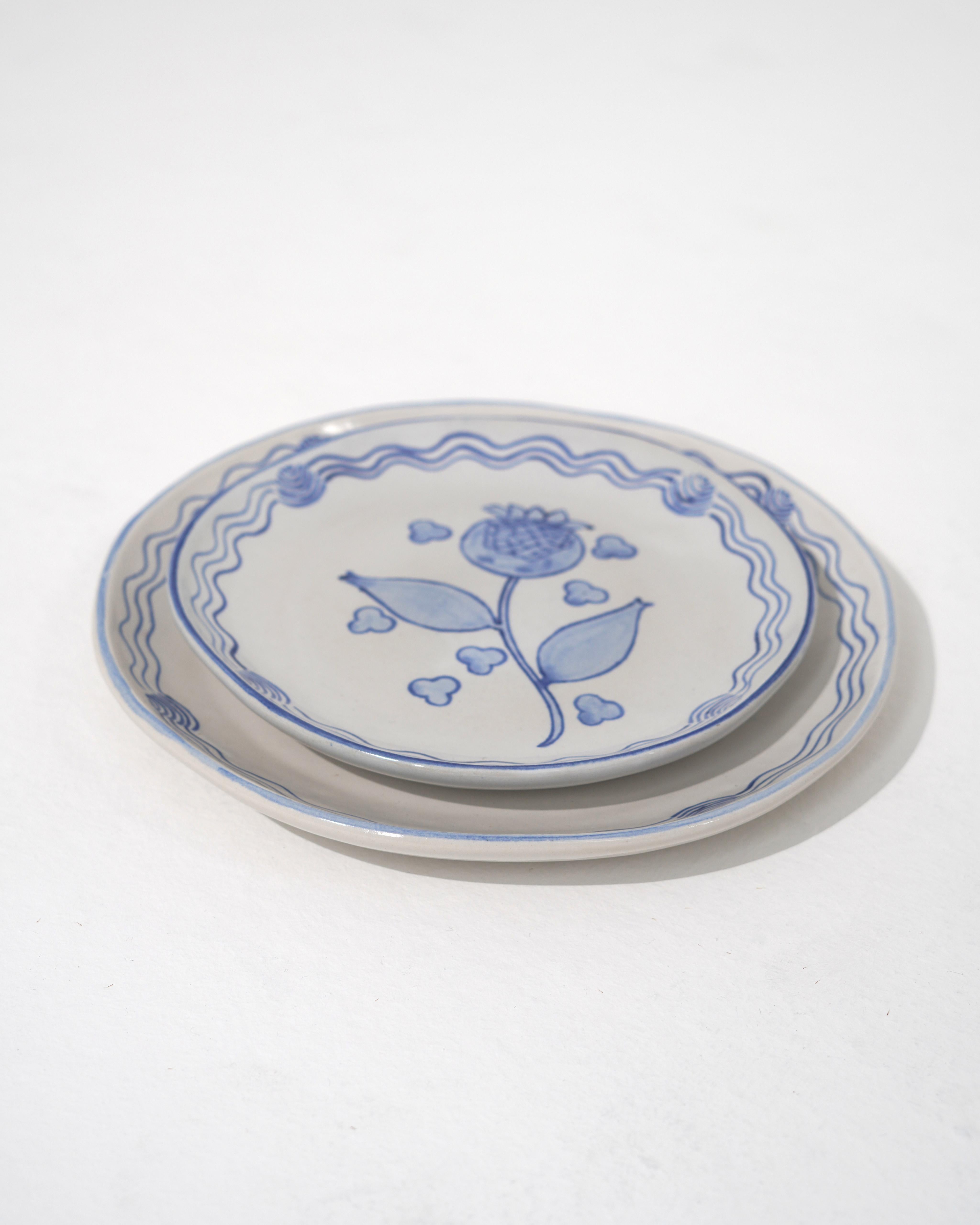 Blue Flower Dining Set