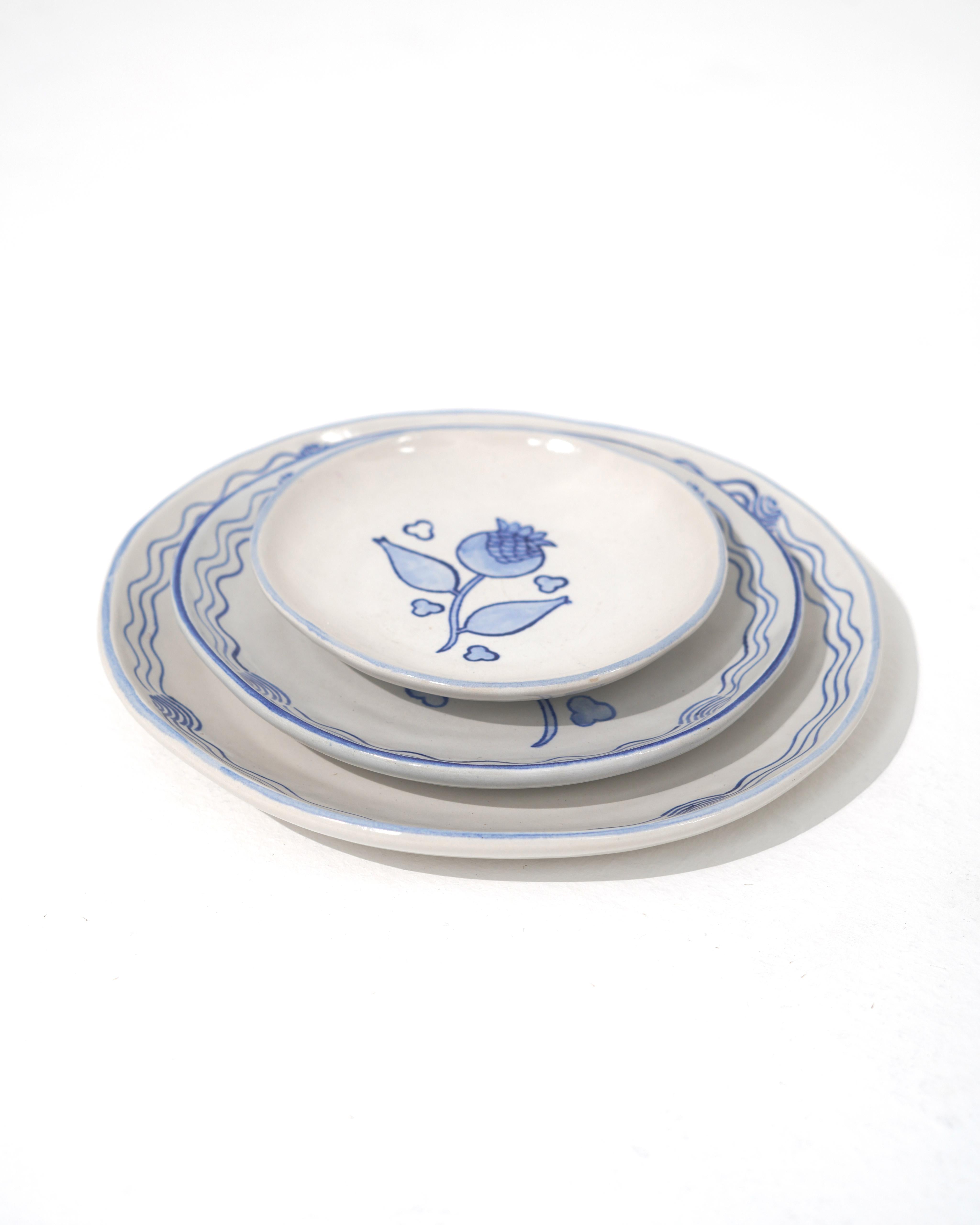 Blue Flower Dining Set