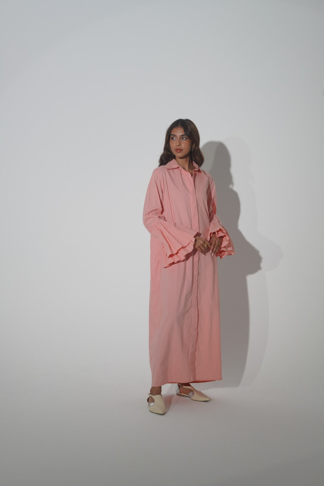 6 Plain Long Shirt MELLOW ROSE SAHARA