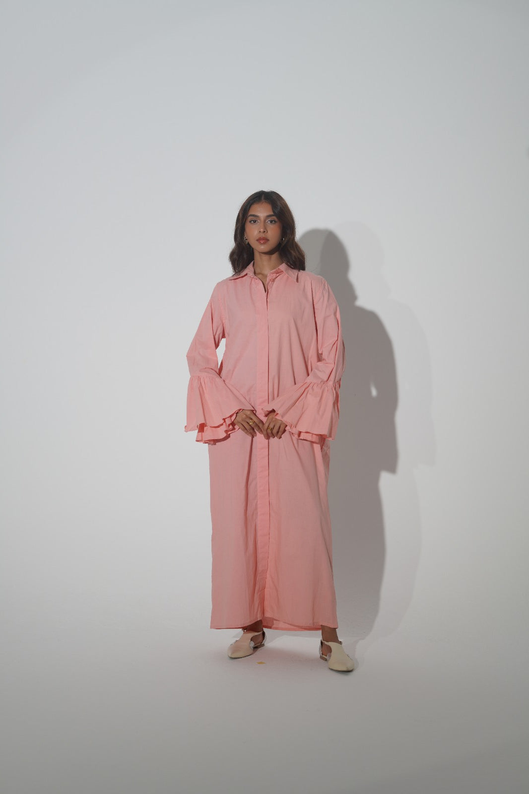 6 Plain Long Shirt MELLOW ROSE SAHARA