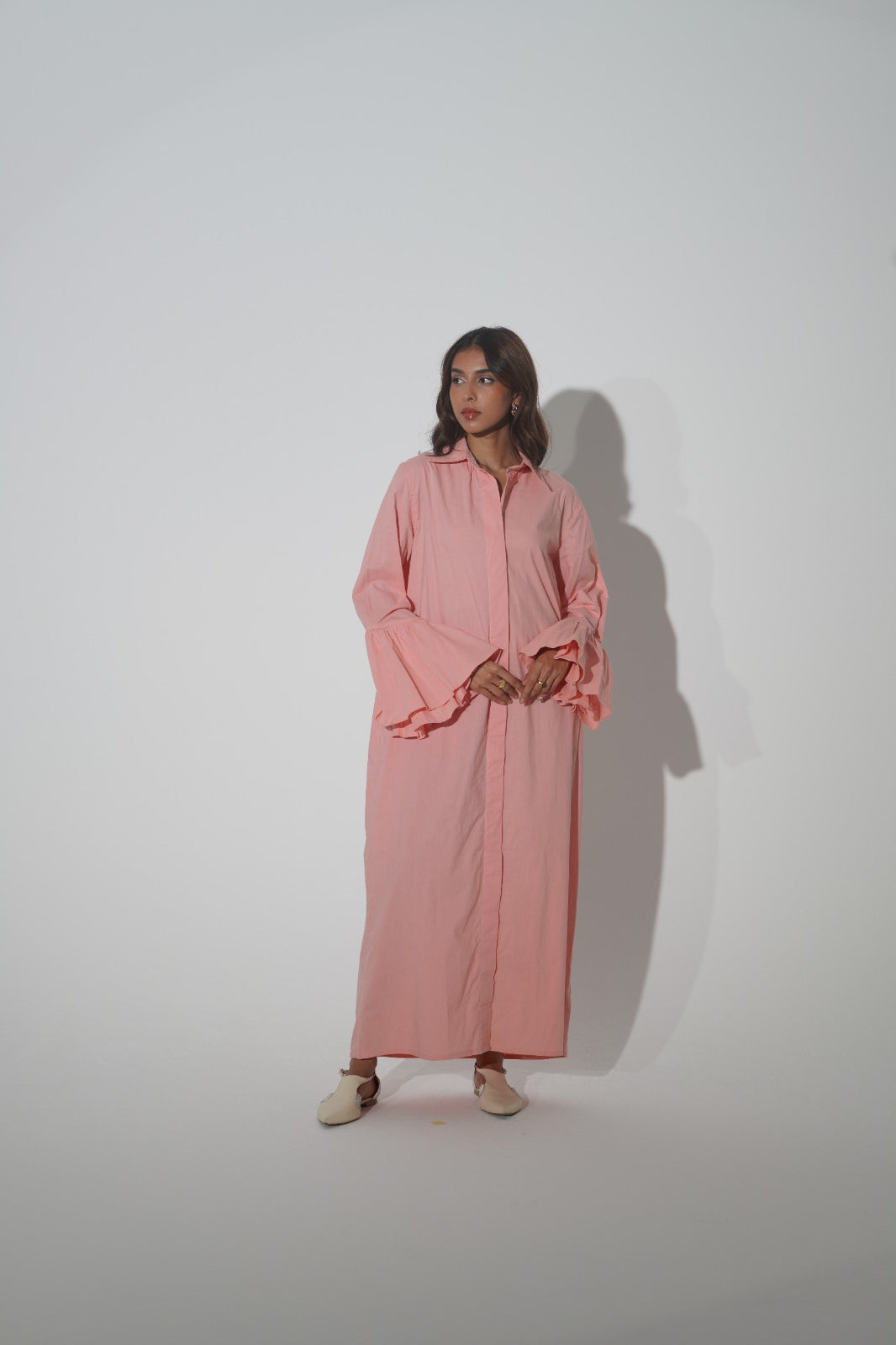 6 Plain Long Shirt MELLOW ROSE SAHARA