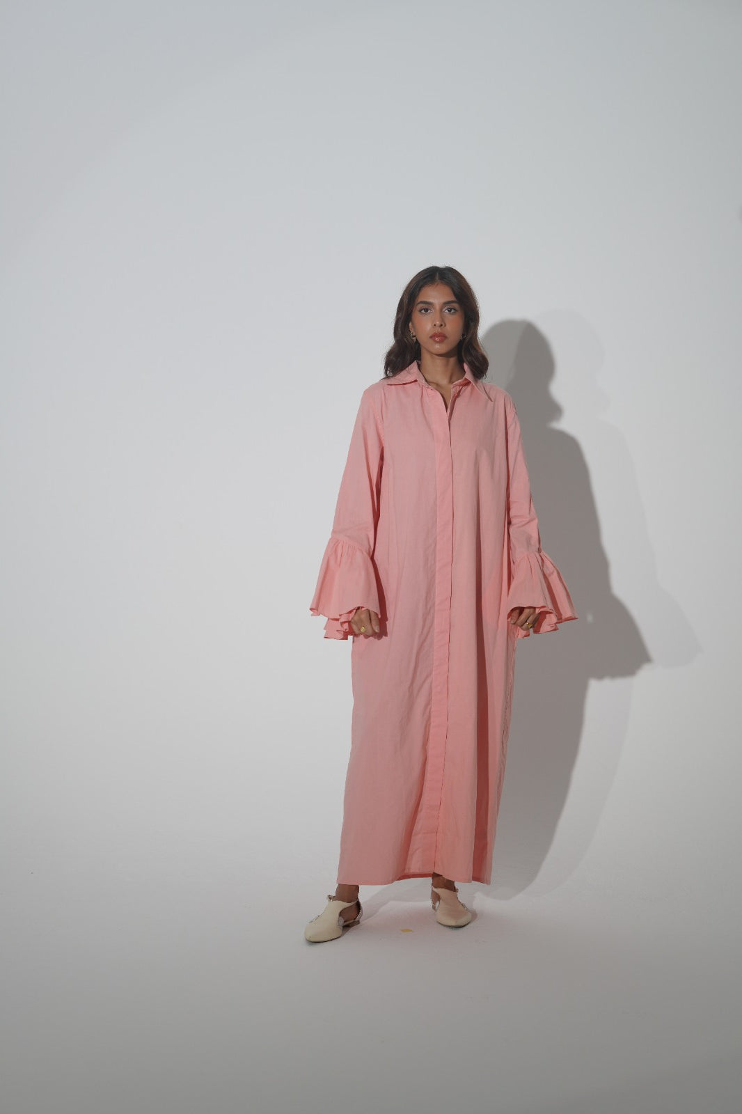 6 Plain Long Shirt MELLOW ROSE SAHARA