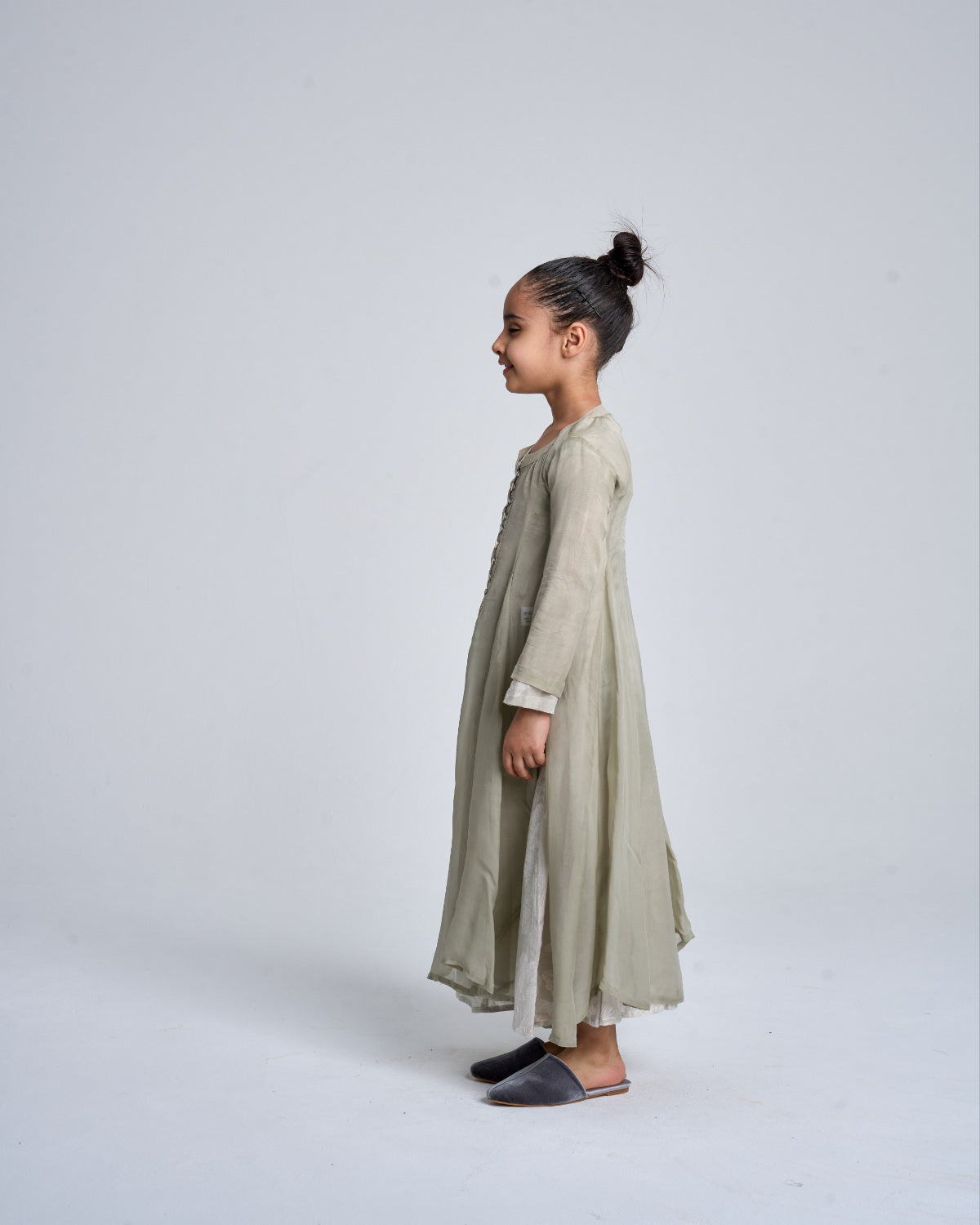 Kids 7 Double Button Dress 4B SAHARA