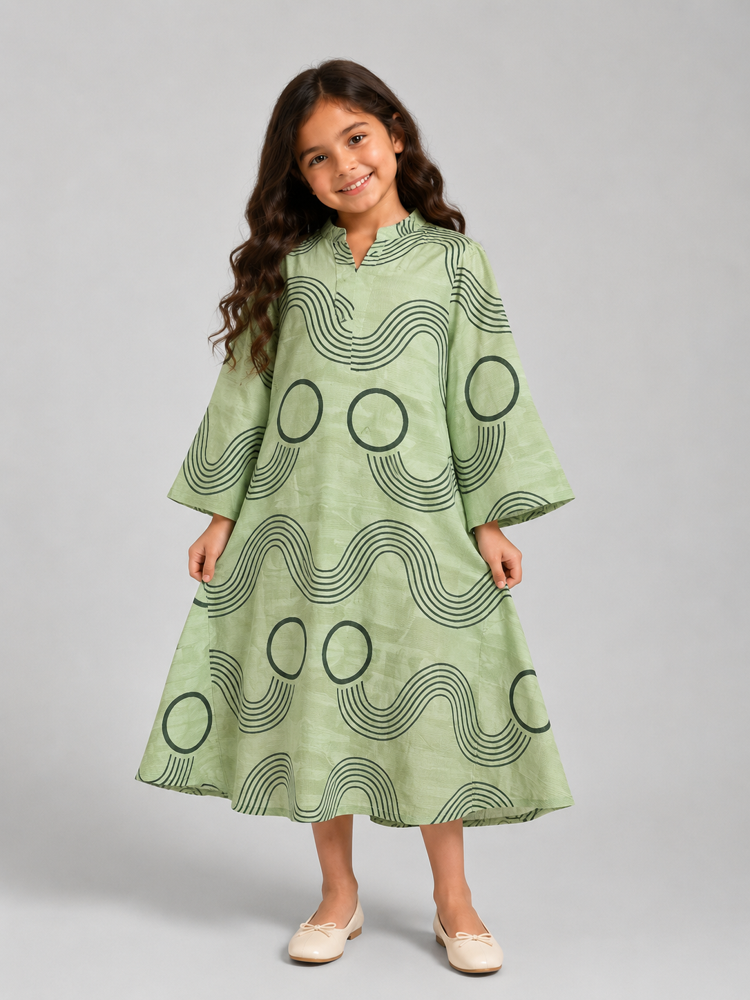 KIDS A-cut Olive Waves