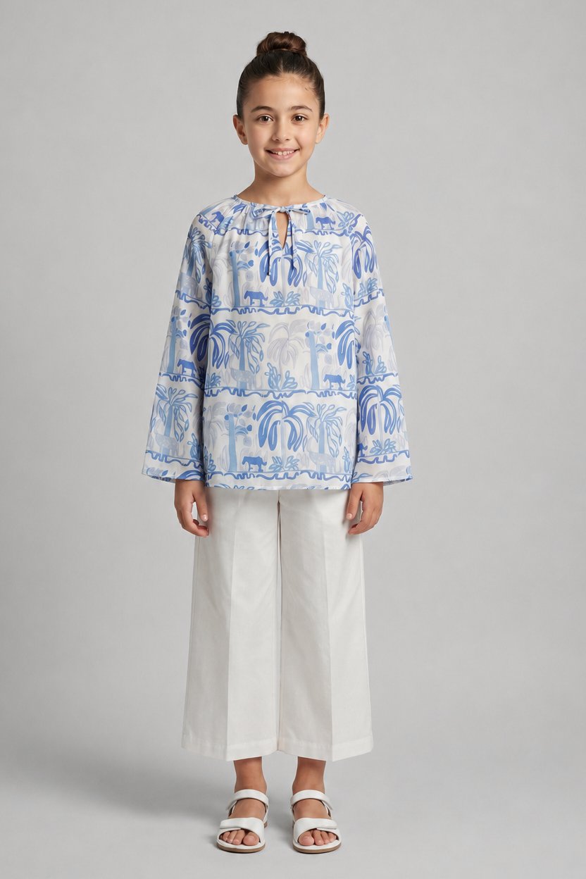 Kids 11- sleeveless +loose pants8C