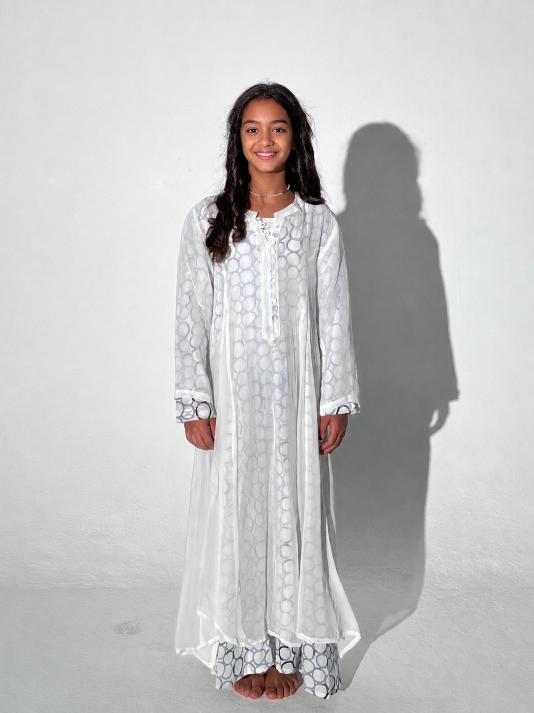 Kids 7 Double Button Dress 9B SAHARA