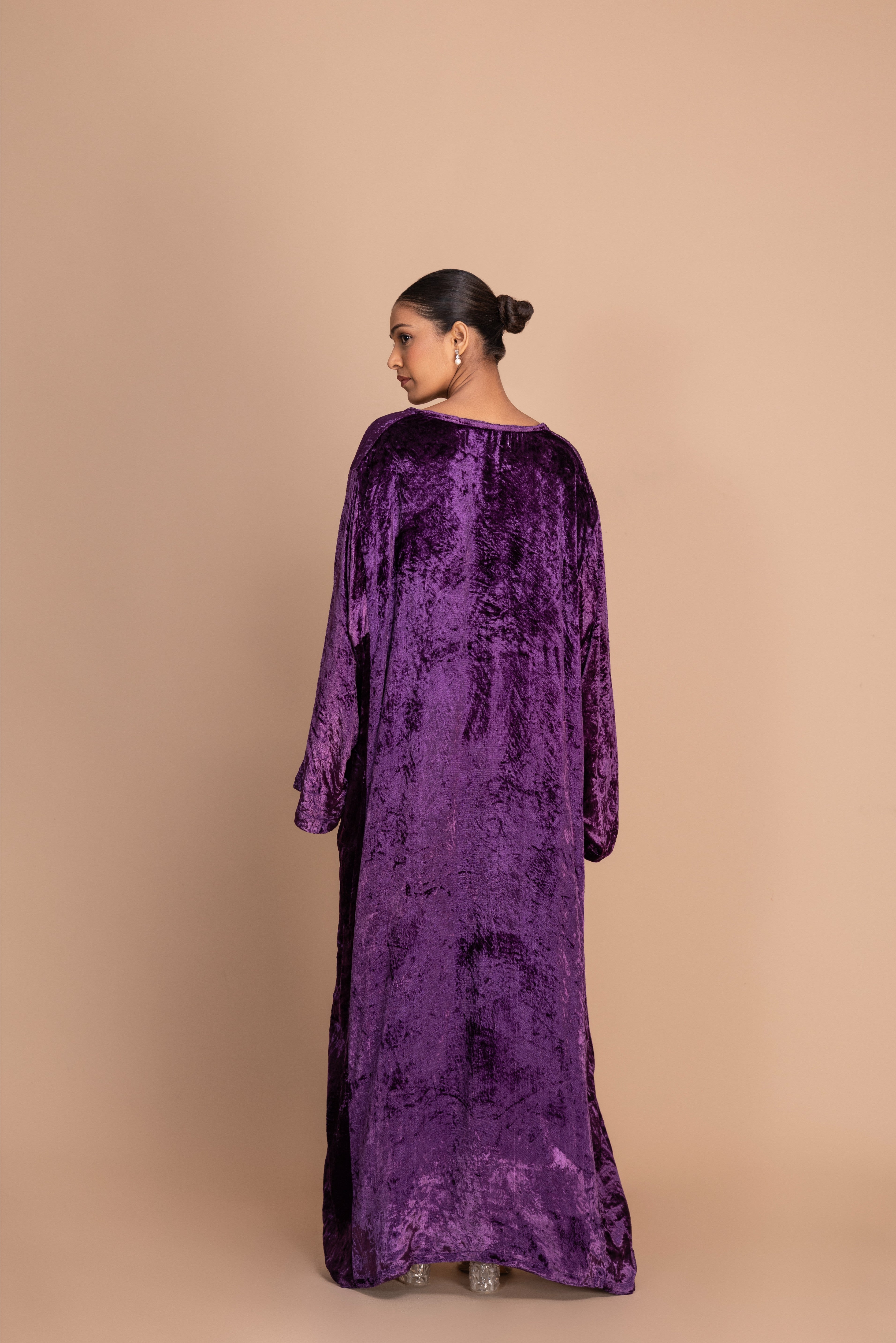 5LOOSE KAFTAN IMPERIAL PURPLE VELVET PERSIAN