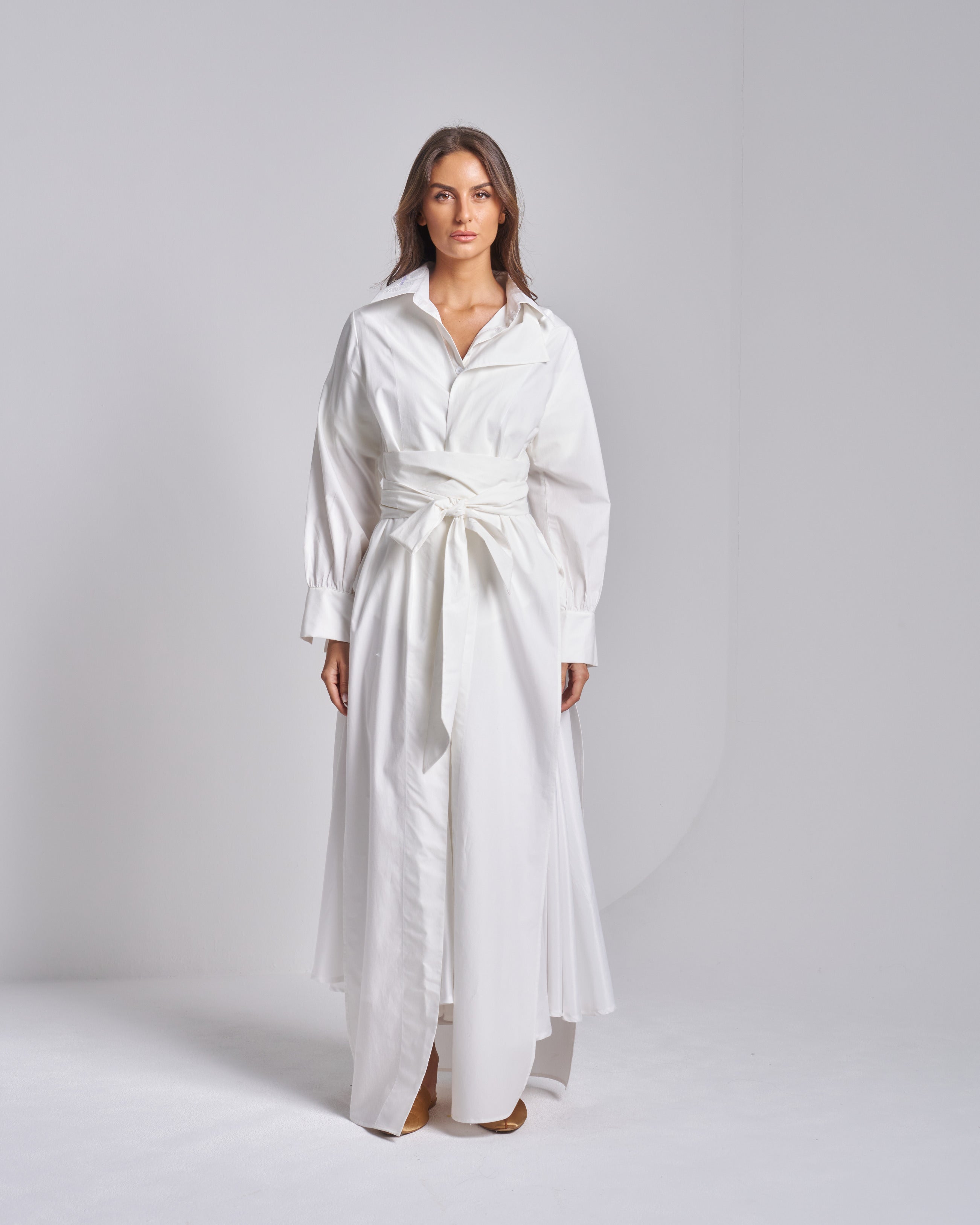 White Wrap Dress