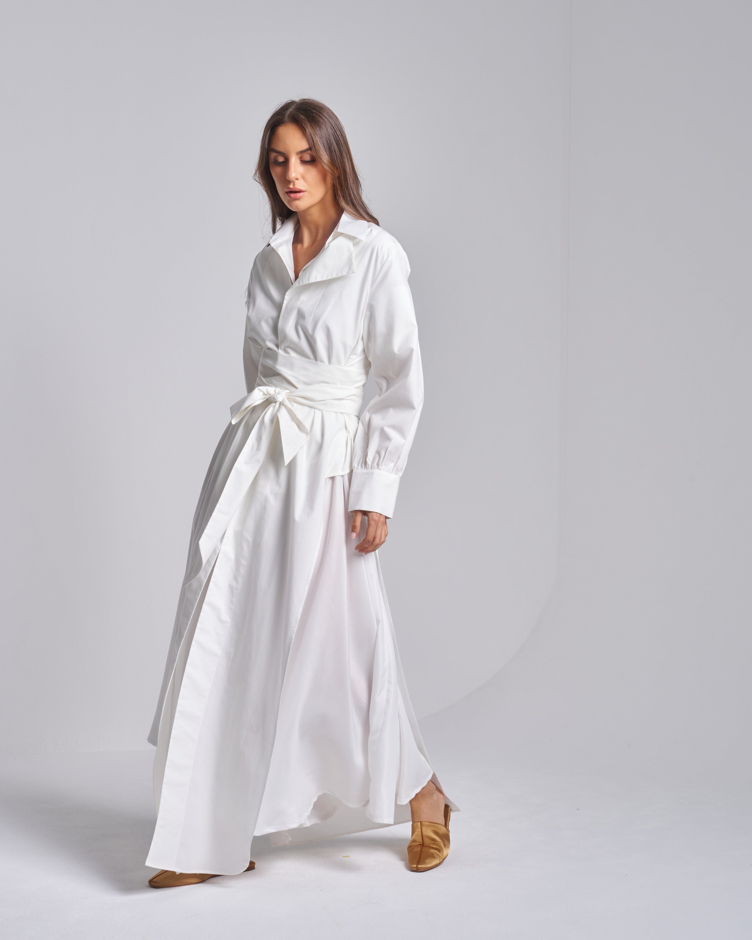 White Wrap Dress