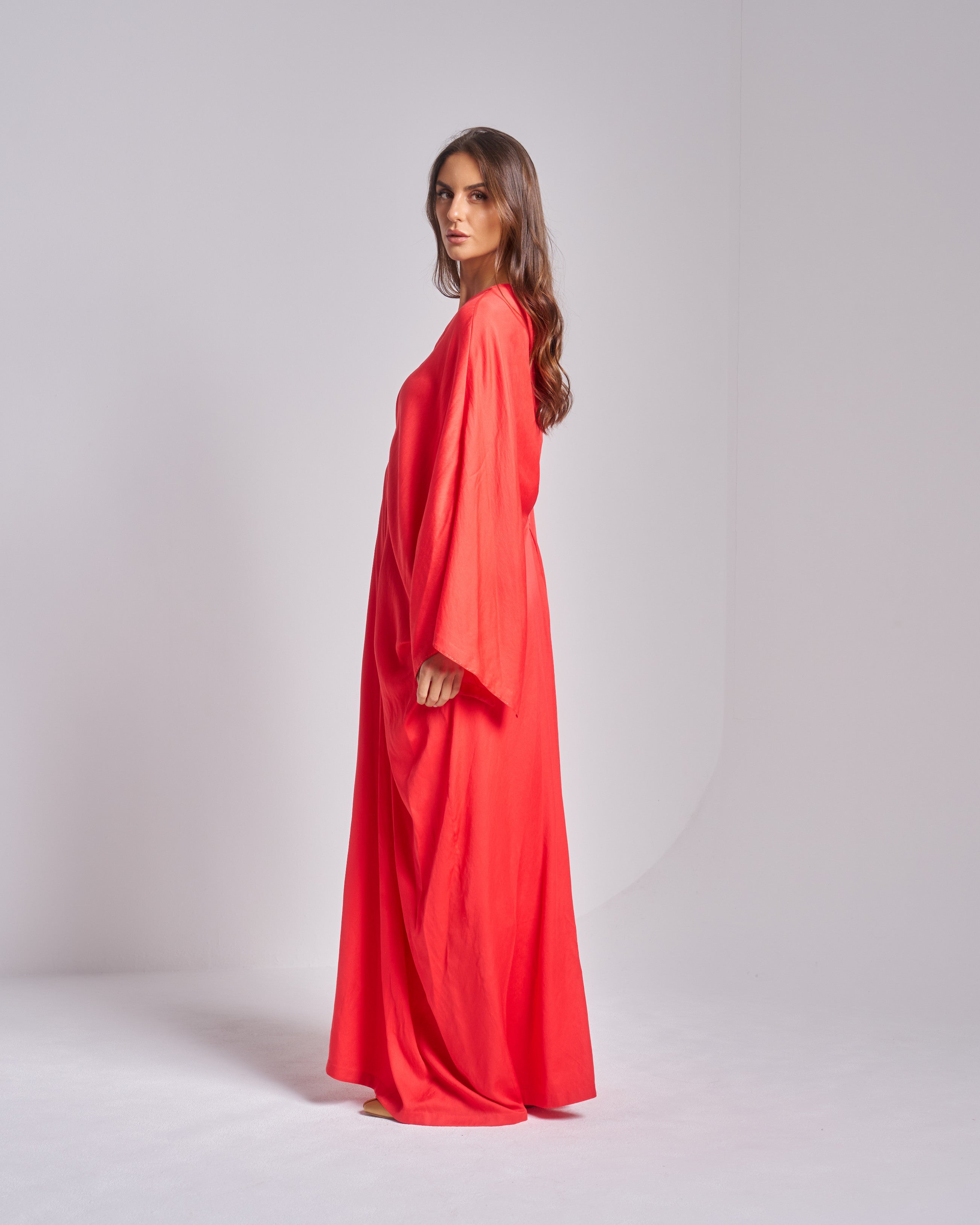 Silk V-Neck Dress