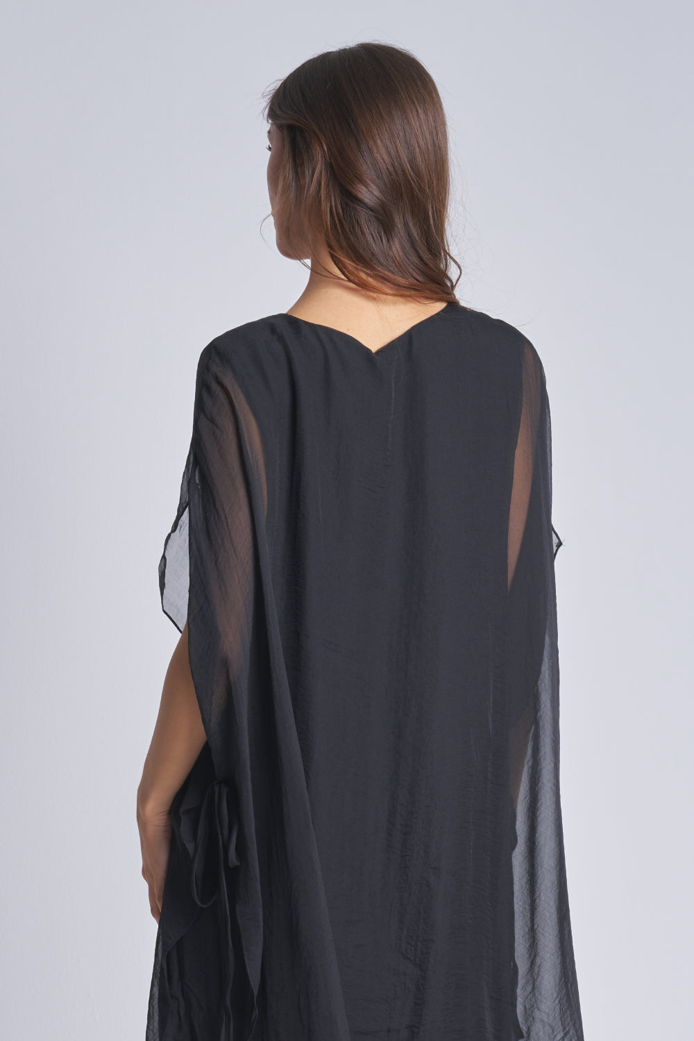 SILK DRESS WITH COTTON LINING WITH ROPE
