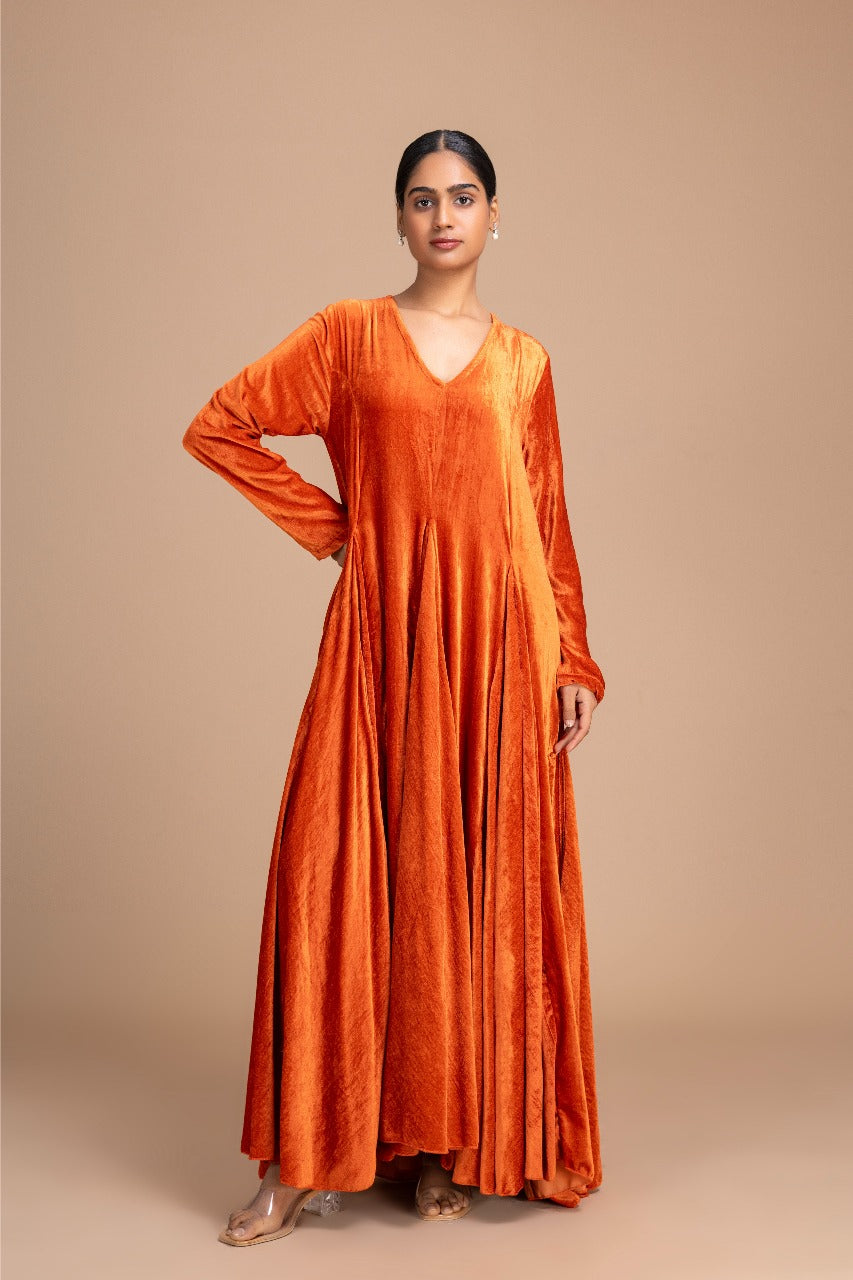 2KLOSH VELVET SILK GOLD FLAME PERSIAN