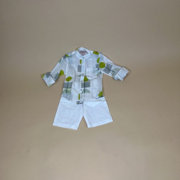 BOYS Short & Shirt Set Yellow Trendy