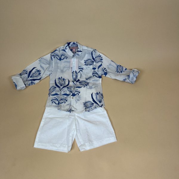 BOYS Short & Shirt Set Blue Bell